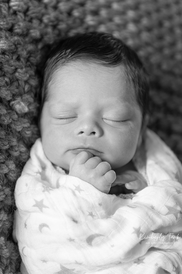 In-home newborn photography Space Coast Florida baby boy in Star Wars themed nursery