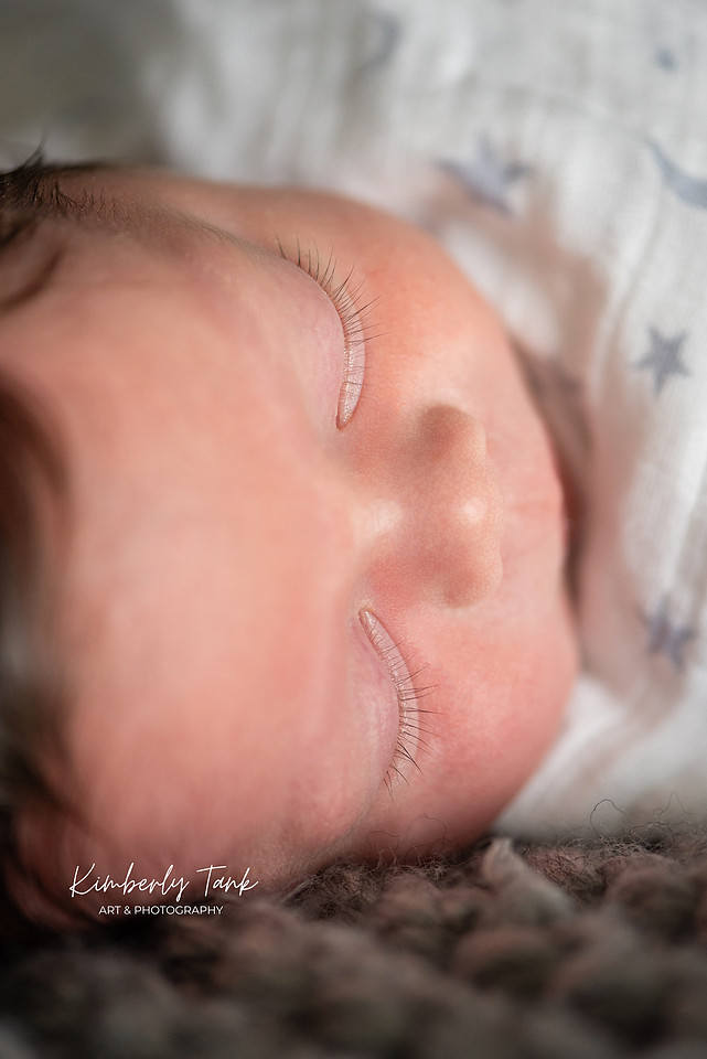 In-home newborn photography Space Coast Florida baby boy in Star Wars themed nursery