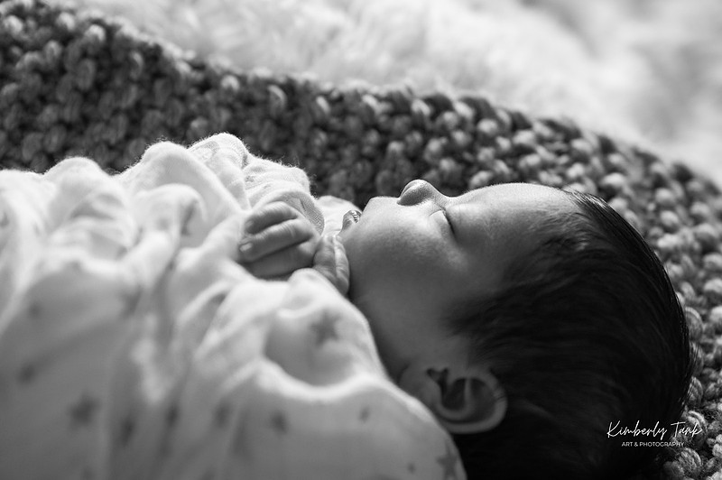 In-home newborn photography Space Coast Florida baby boy in Star Wars themed nursery